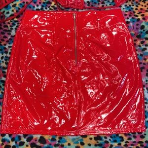 Red skirt and halter top bundle